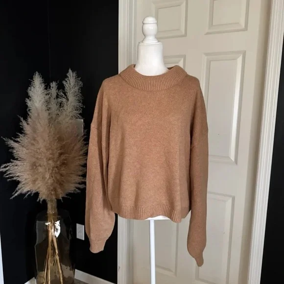 Something Navy Miranda Coil Neck Sweater In Camel Brown 
size XL - Picture 4 of 12